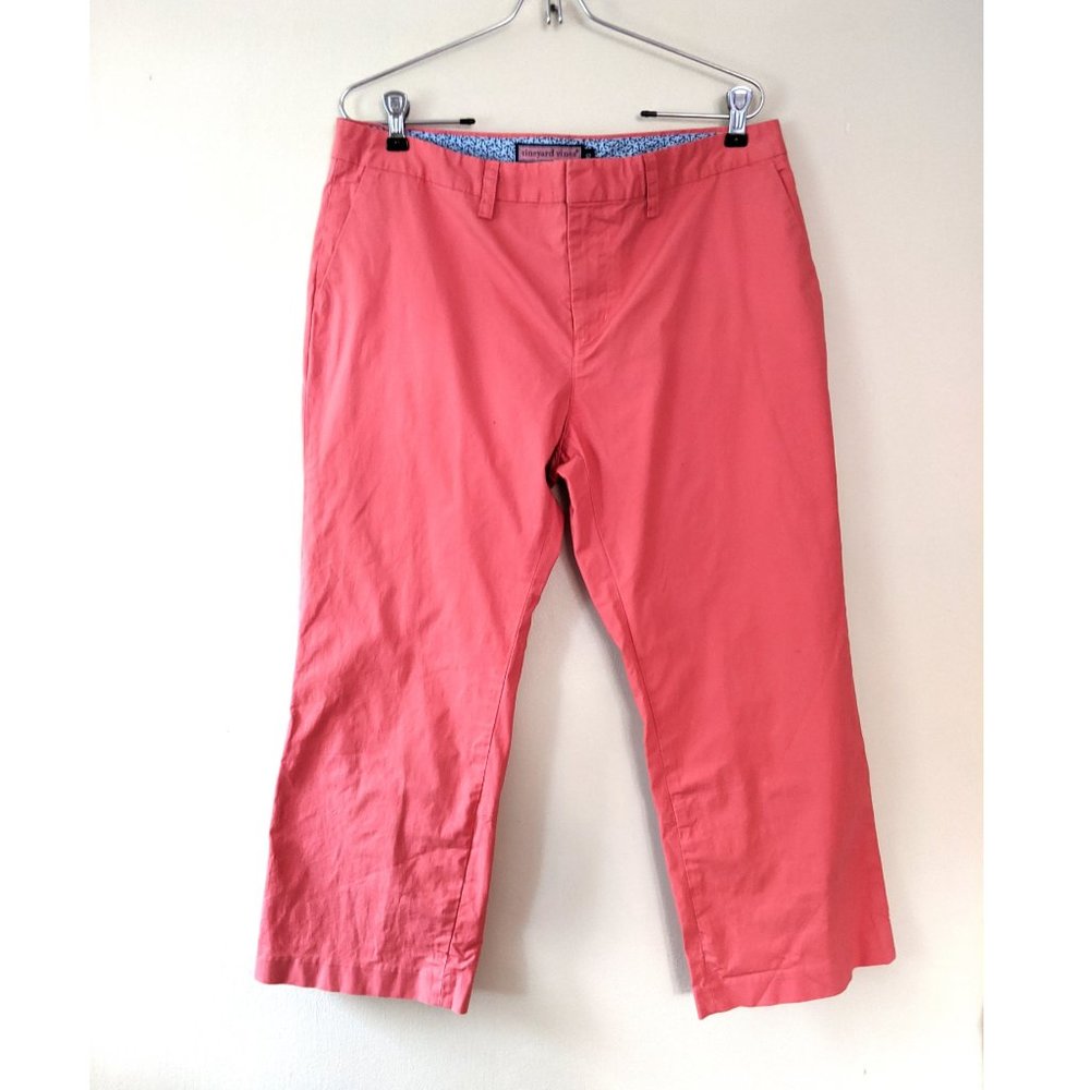 Vineyard Vines  Salmon Pink Cropped Pants Capris
